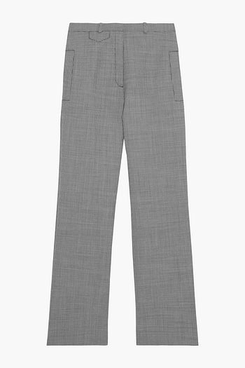 PACO RABANNE Houndstooth jacquard straight-leg pants
