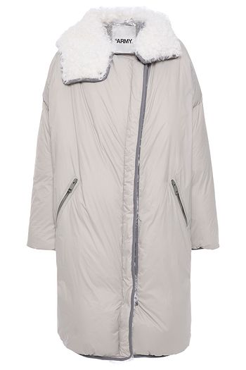 YVES SALOMON Shearling-trimmed shell hooded down coat