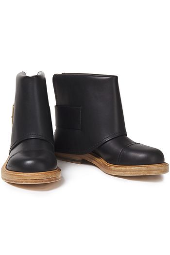 ALEXANDER MCQUEEN Ankle Boots aus Leder mit Schnalle