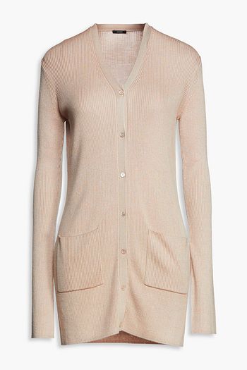 JOSEPH Ribbed merino wool-blend cardigan