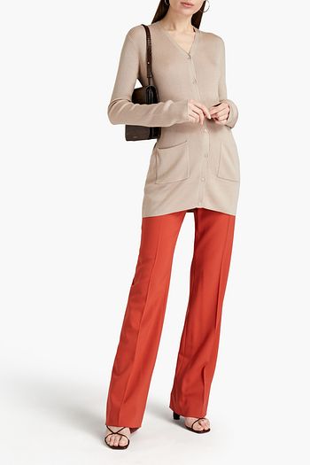 JOSEPH Ribbed merino wool-blend cardigan