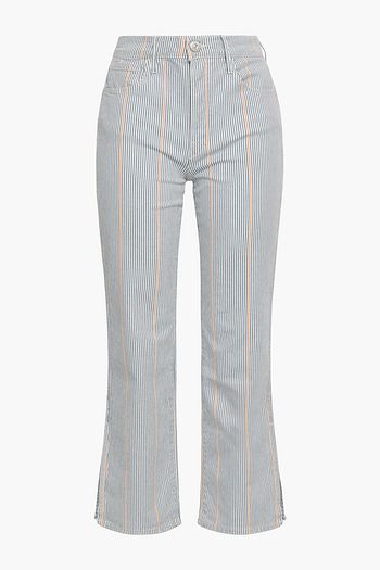 3X1 Striped denim bootcut pants