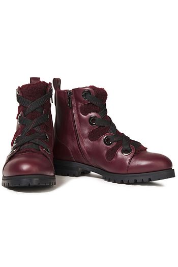 JIMMY CHOO Bei shearling-lined leather ankle boots