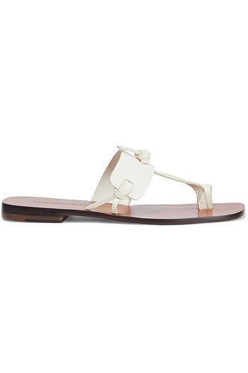 ZIMMERMANN Sandalen aus Leder mit Knotendetail