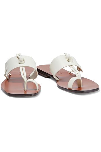 ZIMMERMANN Sandalen aus Leder mit Knotendetail
