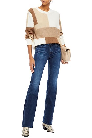 AG JEANS Faded mid-rise bootcut jeans