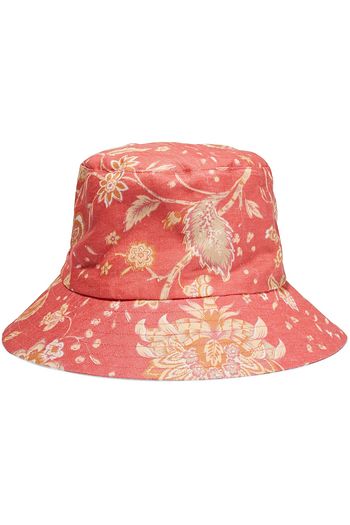 ZIMMERMANN Floral-print linen bucket hat