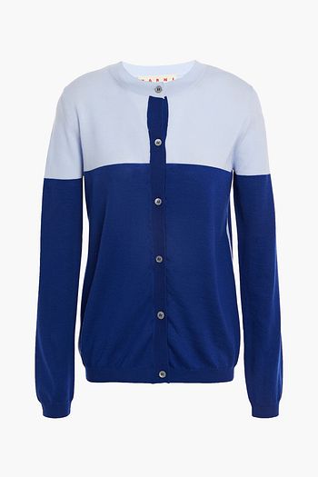 MARNI Two-tone wool cardigan