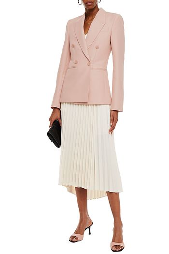 STELLA MCCARTNEY Double-breasted wool-blend crepe blazer