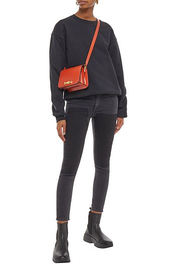 ACNE STUDIOS Halbhohe Skinny Jeans in Patchwork-Optik