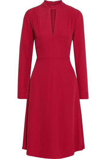 MIKAEL AGHAL Cutout crepe dress