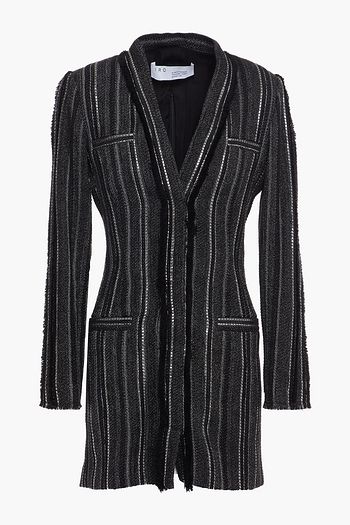 IRO Miran Minikleid aus Jacquard mit Metallic-Effekt