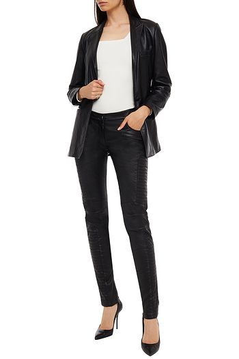 PIERRE BALMAIN Leather skinny pants