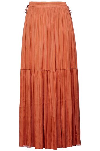 DAY BIRGER ET MIKKELSEN Gathered satin maxi skirt
