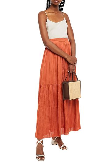 DAY BIRGER ET MIKKELSEN Gathered satin maxi skirt