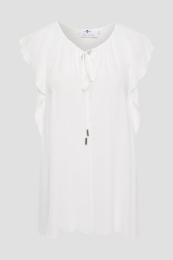 7 FOR ALL MANKIND Crepe de chine top