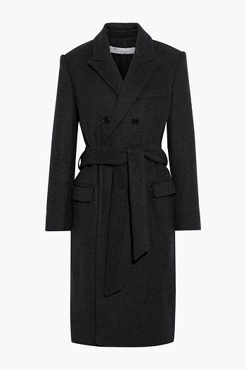 IRO Irois double-breasted belted wool-blend felt coat