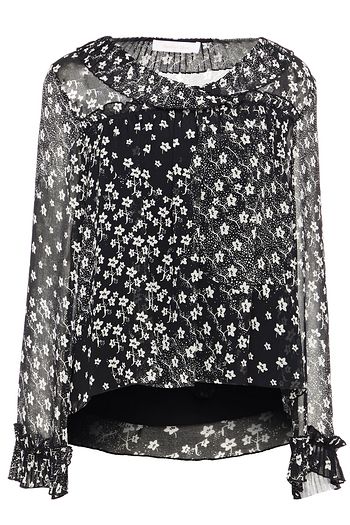 SEE BY CHLOÉ Ruffled floral-print georgette blouse