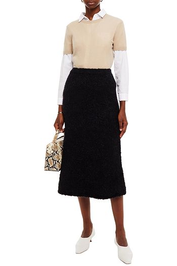 TOTÊME Nevis bouclé-knit midi skirt