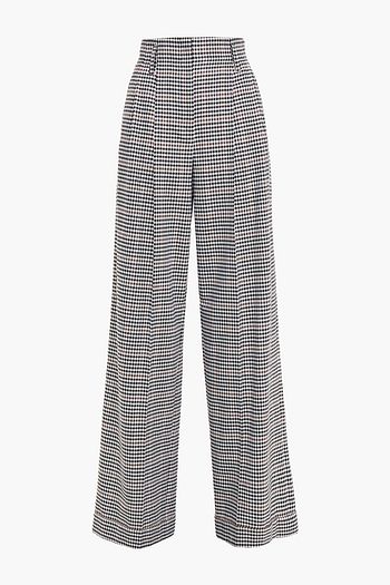 MICHAEL KORS COLLECTION Checked wool-blend straight-leg pants