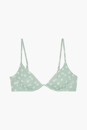 ONIA Liana floral-print underwired bikini top
