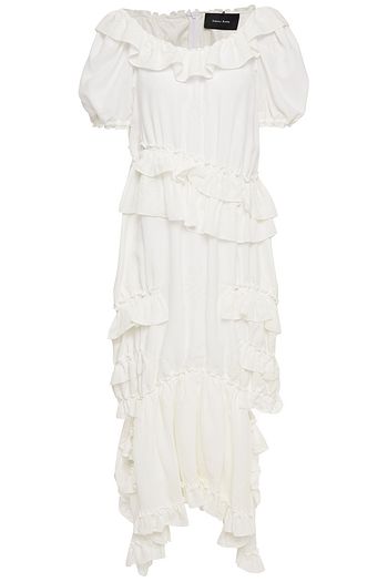 SIMONE ROCHA Embroidered ruffled georgette midi dress