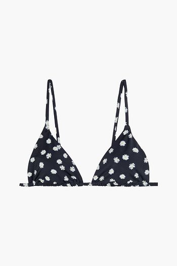 ONIA Alexa floral-print triangle bikini top