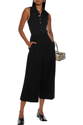 TIBI Ribbed-knit bodysuit
