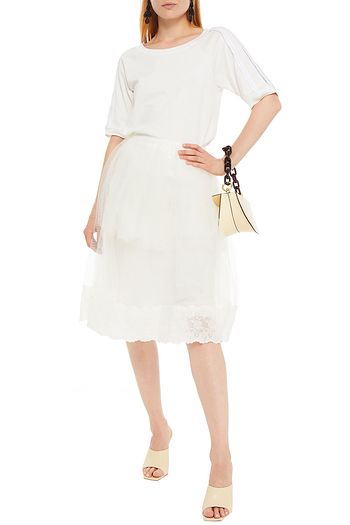 SIMONE ROCHA Embroidered gathered tulle skirt