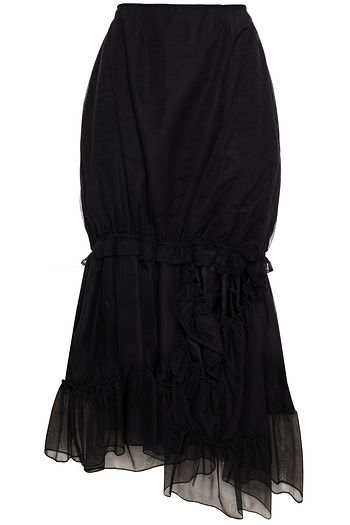 SIMONE ROCHA Cutout ruffled tulle midi skirt
