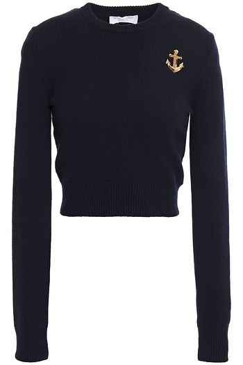 MICHAEL KORS COLLECTION アップリケ付き カシミヤ セーター