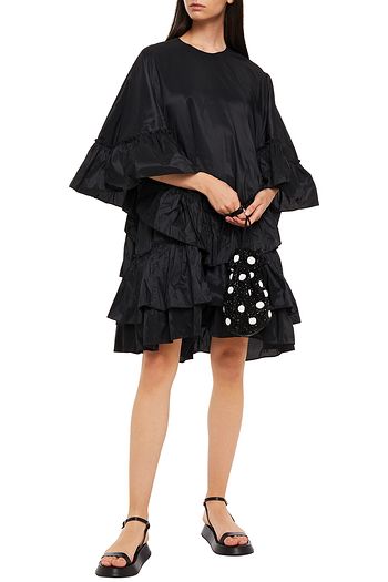 SIMONE ROCHA Oversized ruffled taffeta dress