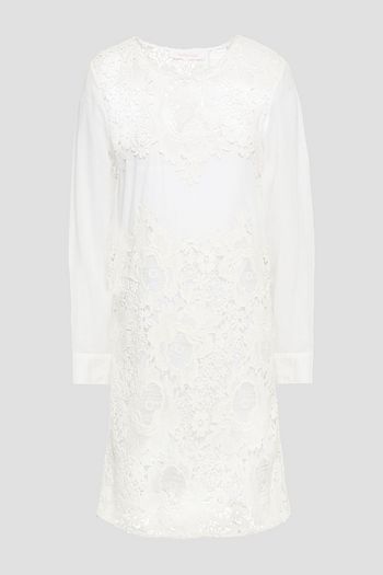 SEE BY CHLOÉ Crocheted cotton lace mini dress