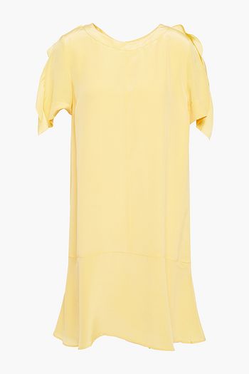 SEE BY CHLOÉ Ruffle-trimmed silk crepe de chine mini dress