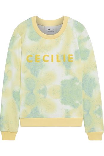 CECILIE COPENHAGEN Manila appliquéd printed French cotton-terry sweatshirt