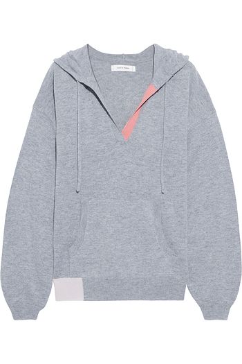 CHINTI & PARKER Color-block wool and cashmere-blend hoodie