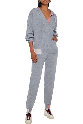 CHINTI & PARKER Color-block wool and cashmere-blend hoodie