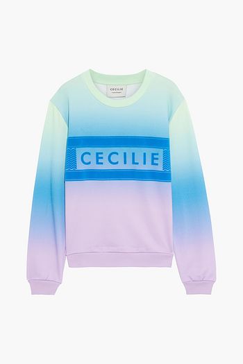 CECILIE COPENHAGEN Manila Rainbow dégradé organic French cotton-terry sweatshirt