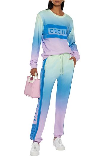 CECILIE COPENHAGEN Manila Rainbow dégradé organic French cotton-terry sweatshirt