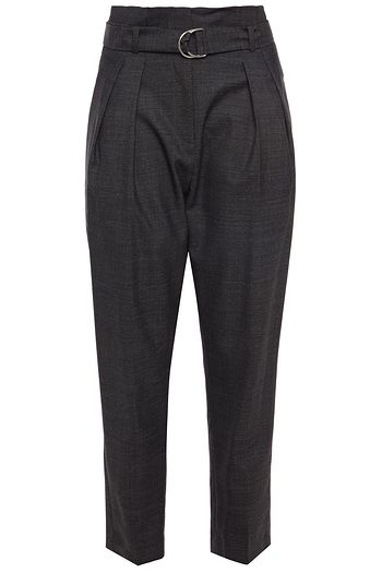 IRO Karottenhose aus Wolle mit Gürtel