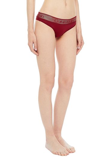 CALVIN KLEIN Mesh-trimmed stretch-jersey low-rise briefs