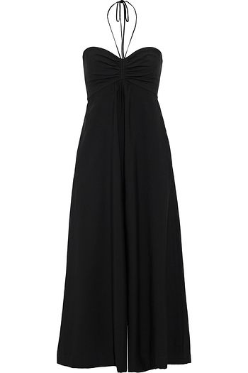 A.L.C. Genesis cropped ruched broadcloth halterneck jumpsuit