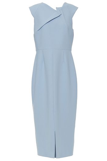 ROLAND MOURET Tikal stretch-crepe midi dress