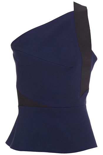 ROLAND MOURET Coreana one-shoulder crepe top