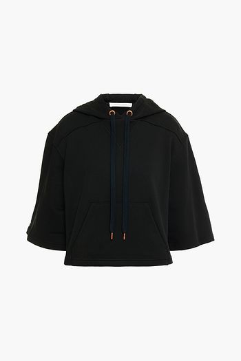 SEE BY CHLOÉ Cropped French cotton-terry hoodie