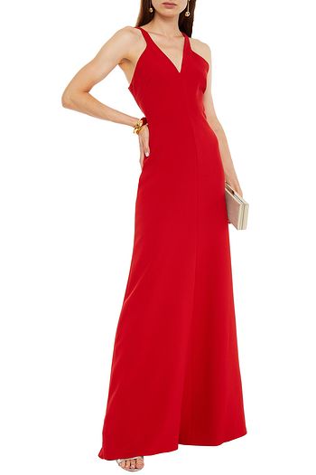 HALSTON Ginger crepe gown