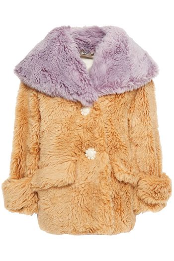 MIU MIU Two-tone faux fur jacket