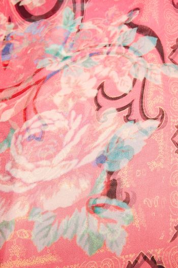 ETRO Frayed printed silk-chiffon scarf