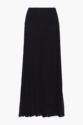 CHLOÉ Pleated crepon maxi skirt