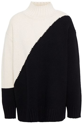 ZIMMERMANN Two-tone merino wool turtleneck sweater